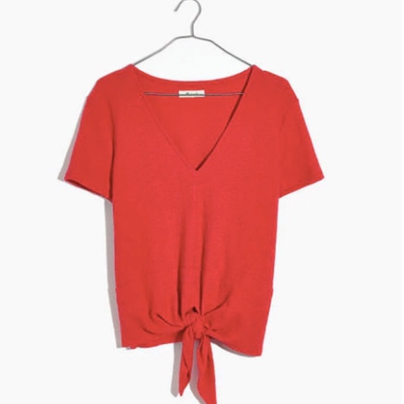 Madewell Tie-Front Blouse - Picture 1 of 3